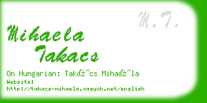 mihaela takacs business card